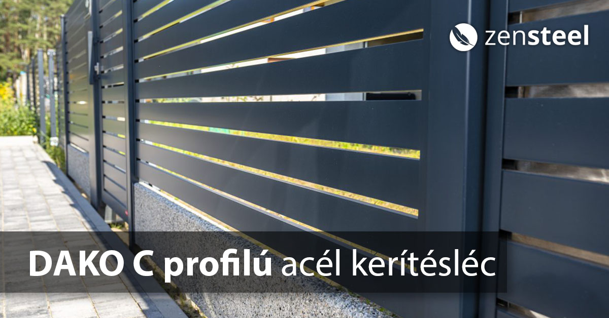 DAKO C-Profil-Stahlzaunschienen