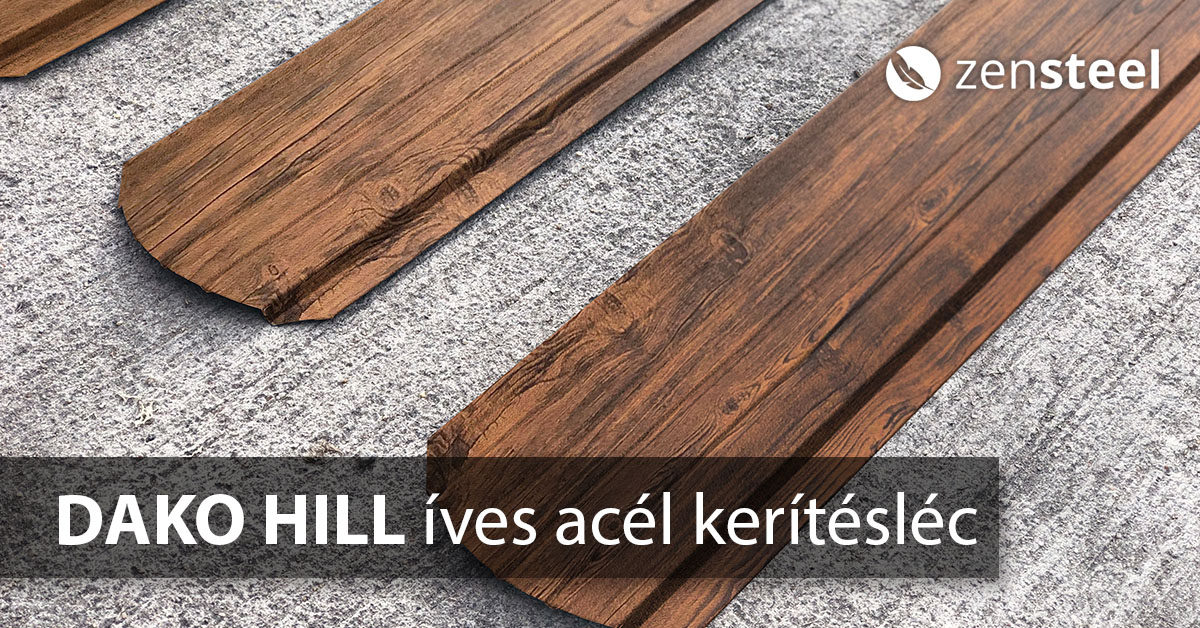 DAKO HILL gebogene Stahlzaunschienen