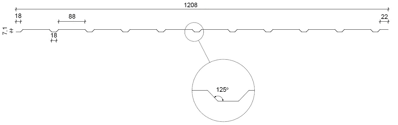 T8 Trapezprofil aus Blech