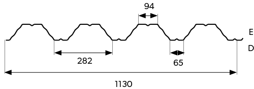 t80 trapezförmiges Blechprofil